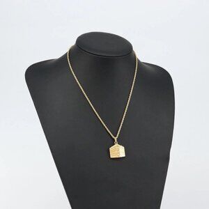 Christian Dior Necklace metal Gold Auth